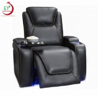 JKY Furniture Single Leather Electric Home Theater Cinema Recliner Chair for Modern Living Room or Cinema